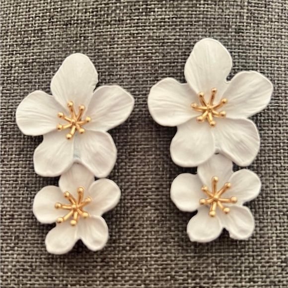 Flower Earrings  Boho dangle Bohemian stud Flower earrings New - Picture 2 of 4